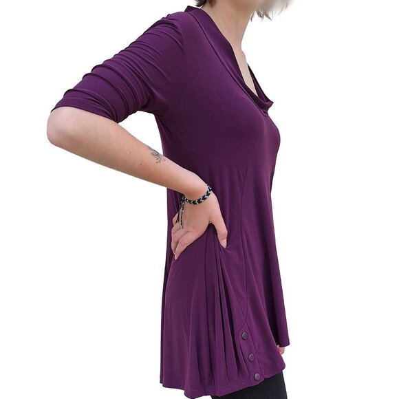 Royal Purple Joseph Ribkoff Tunic - Picture 2 of 4